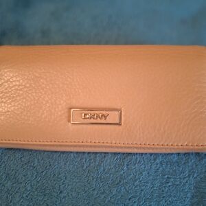DKNY Tan Leather Wallet